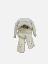 Gants chauds trois en un avec grandes oreilles, écharpe, bonnet